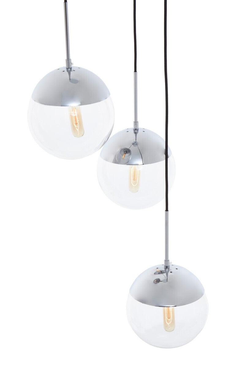 Revive Chrome Finish 3 Pendant Light