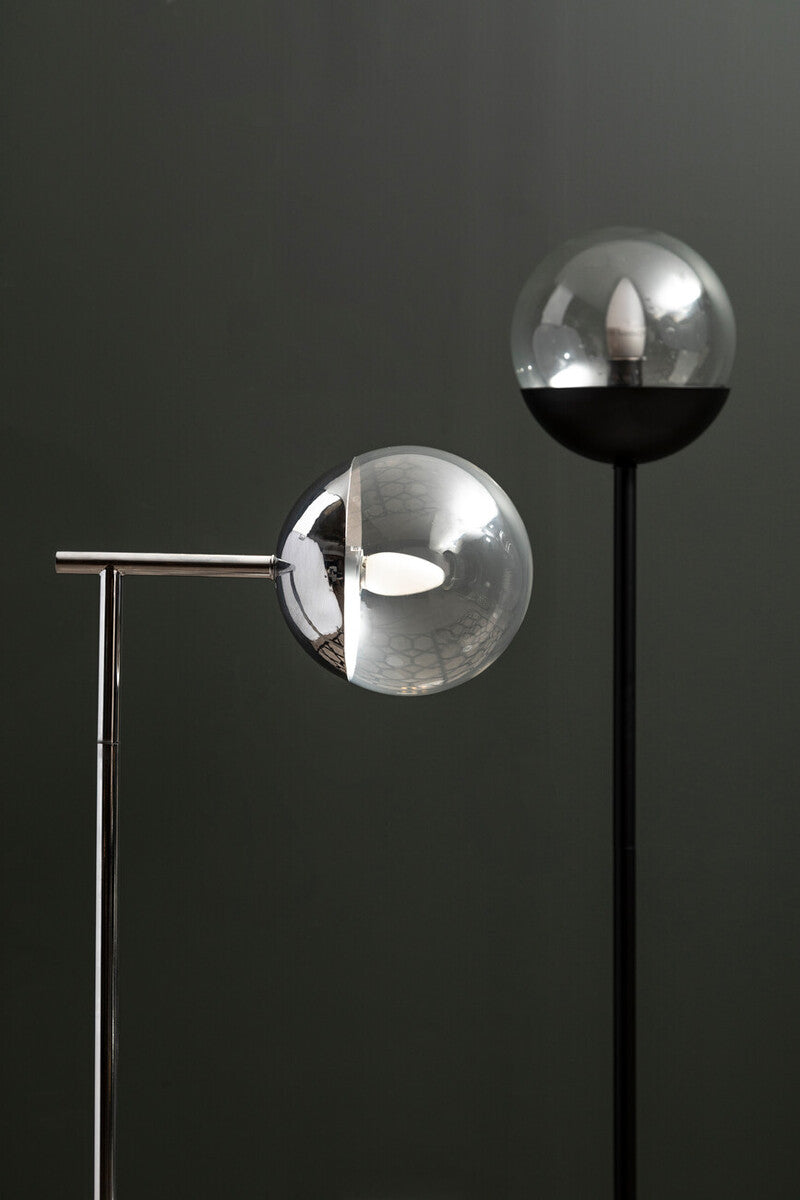 Revive Black Finish Metal Floor Lamp