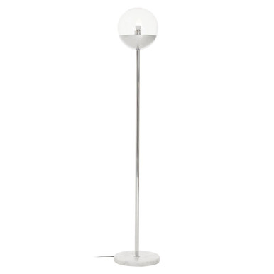 Revive Chrome Finish Metal Floor Lamp