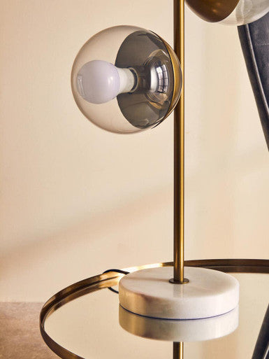 Revive Two Light Gold Finish Table Lamp With White Marble Base - image 5