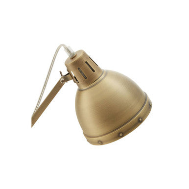 Jasper Adjustable  Desk Lamp in Brass Finish