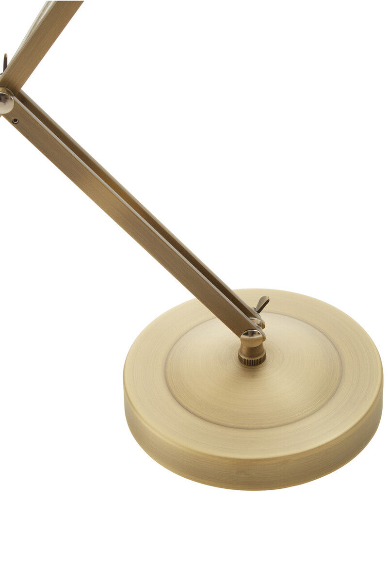 Jasper Adjustable Desk Lamp in Brass Finish