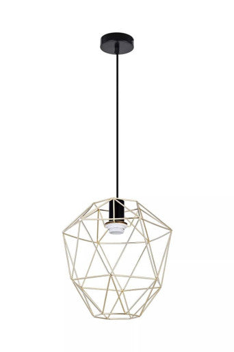 Wyra Champagne Gold Pendant Light