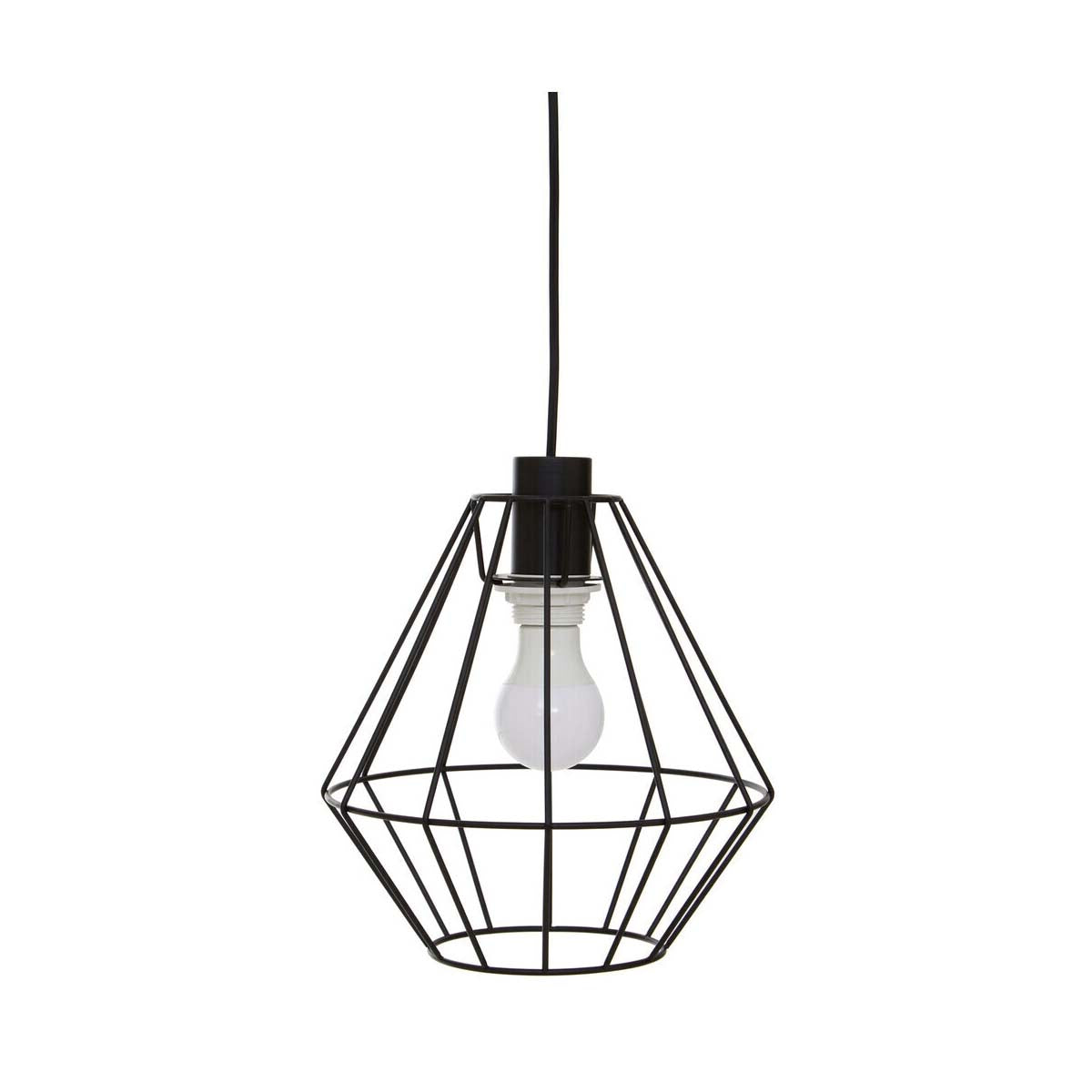 Wyra Black Cage Pendant Light