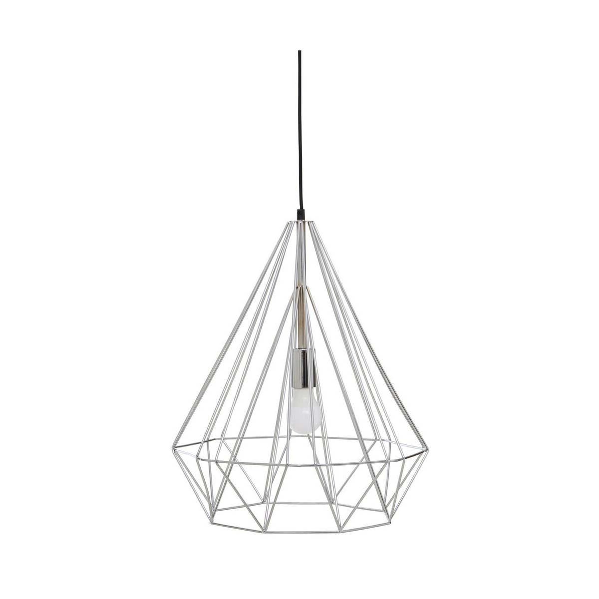 Wyra Chrome Conical Pendant light