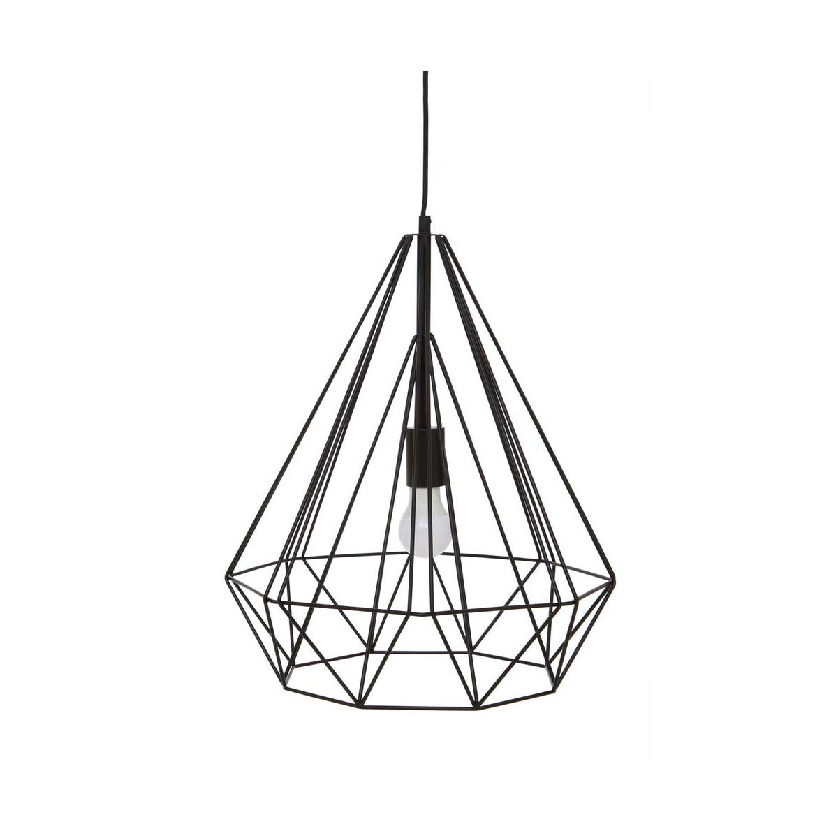 Wyra Black Conical Pendant light