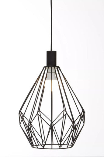 Wyra Black Finish Frame Pendant light