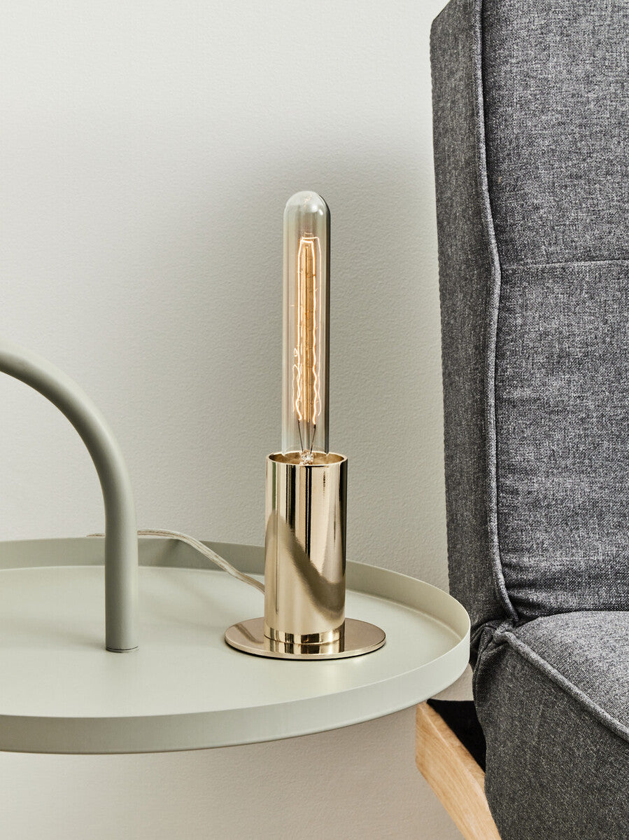 Stockholm Shiny Brass Finish Table Lamp