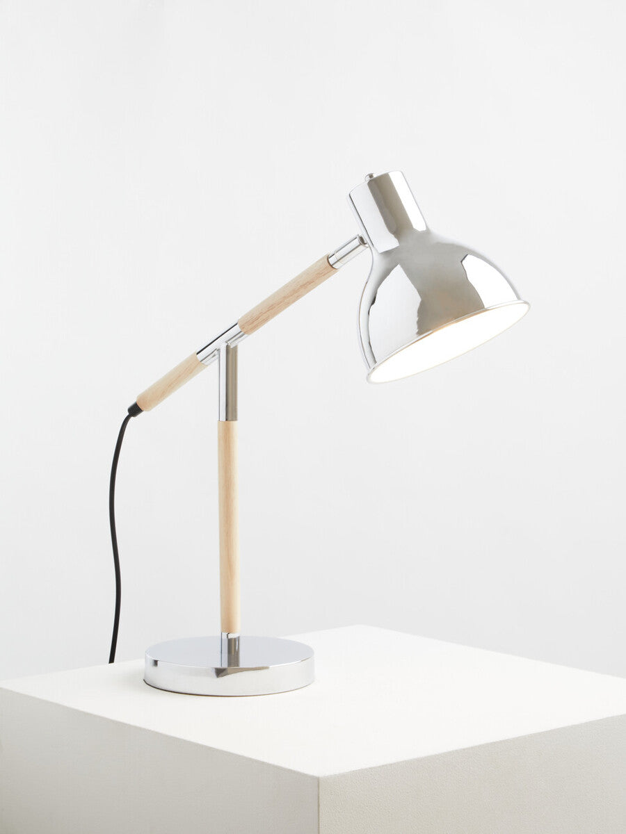 Stockholm Adjustable Desk Lamp in Chrome Finish