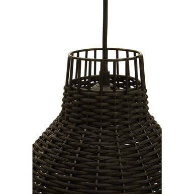 Jaya Black Rattan Pendant Light - image 4