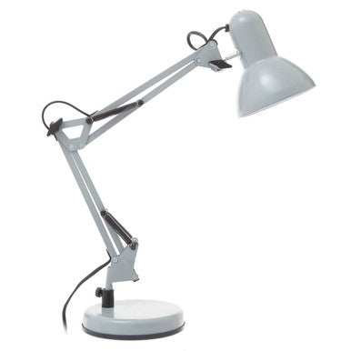 Payton Matte Grey Metal Studio Lamp