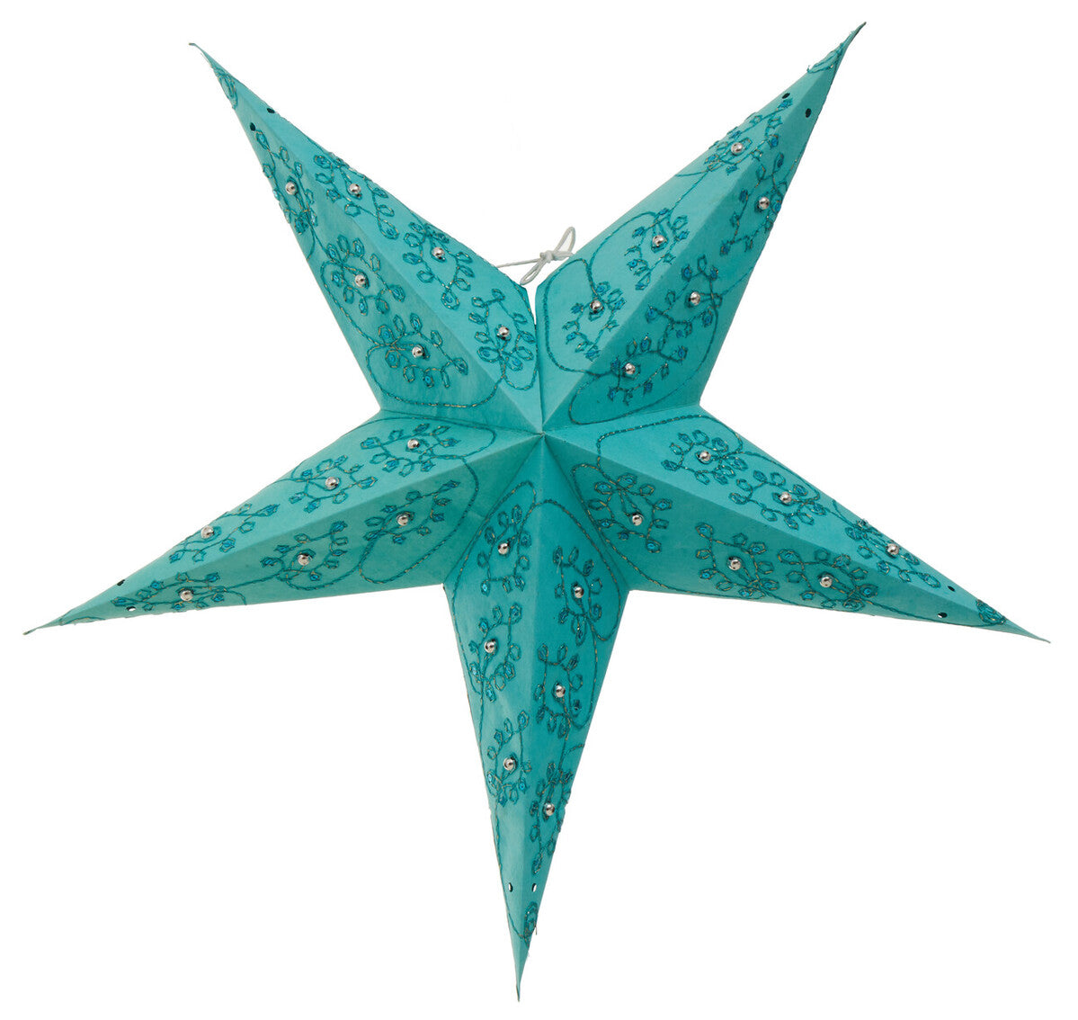 Leela 5 Point Turquoise Paper Star