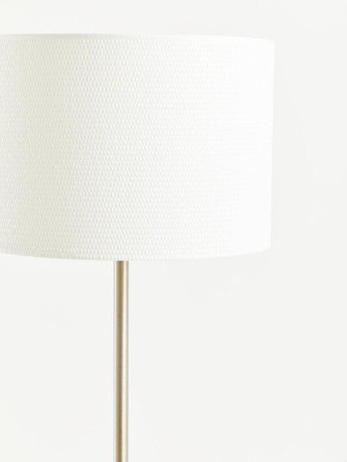 Forma Cream Waffle Effect Shade Floor Lamp