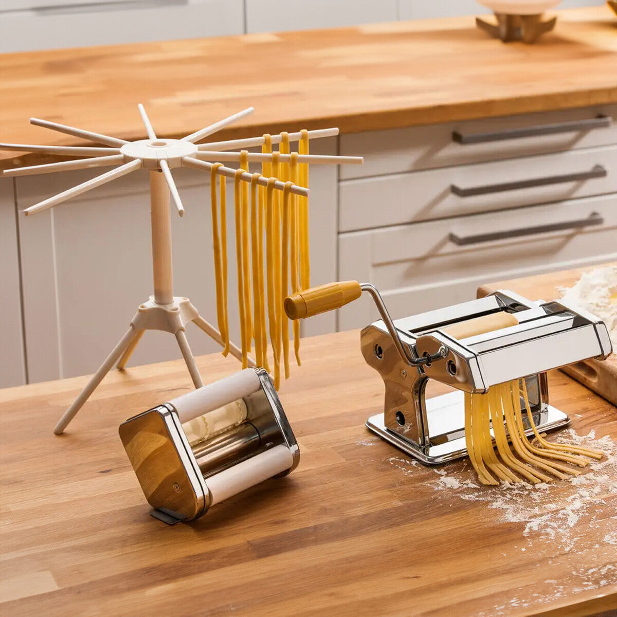 From Scratch Chrome Multi Pasta Maker and Dryer Set - image 6