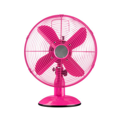 Oscillating Fan Hot Pink Desk