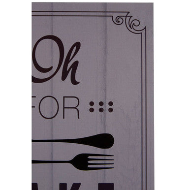 Pun and Games Oh For Fork Sake Wall Plaque