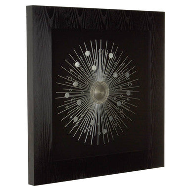 Nason Framed Silver Abstract Wall Art