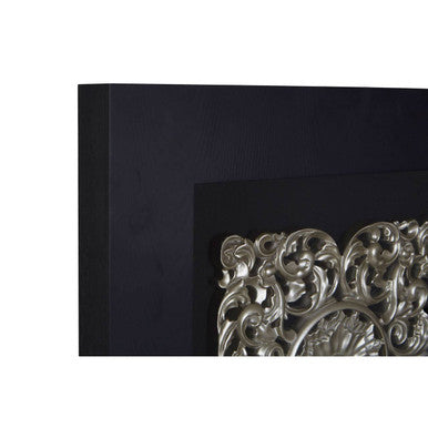Nason Framed Silver MDF Filigree Carving Wall Art