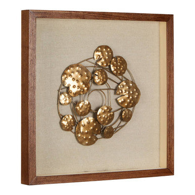 Nason Framed Bronze Abstract Wall Art