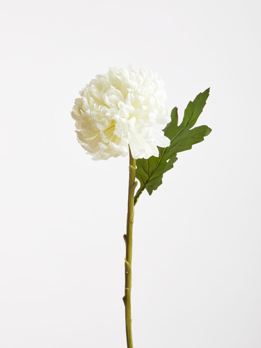 Fiori 84cm Chrysanthemum White Stem