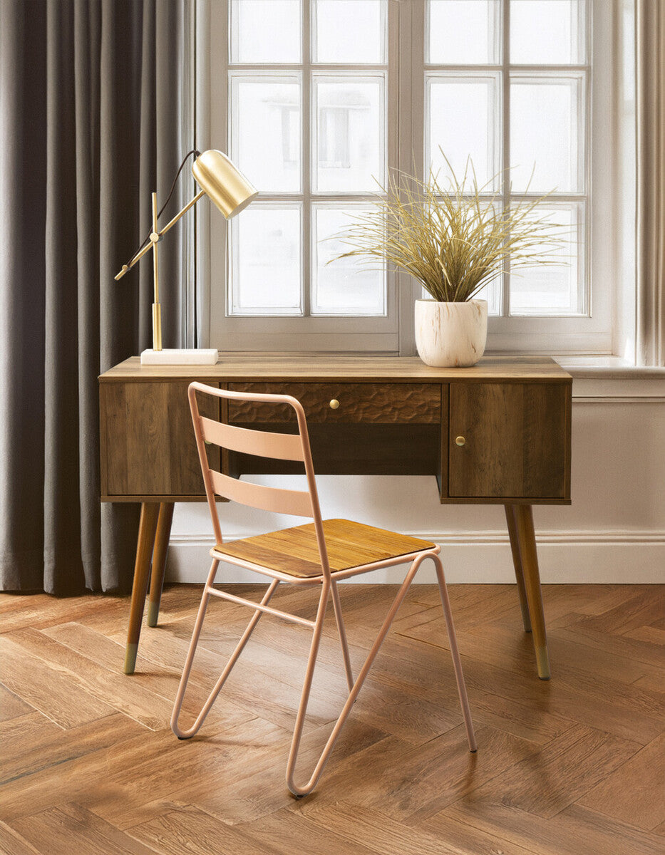 Fiori Grass Plant in a White Marble Effect Pot