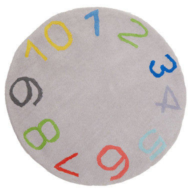 Kids Round Number Rug