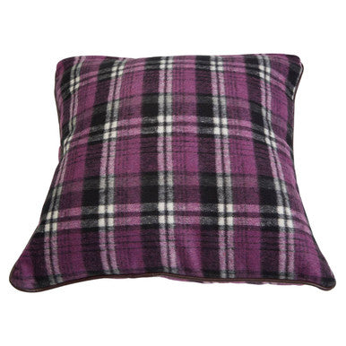 Heritage Purple Check Tartan Cushion - image 2