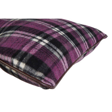 Heritage Purple Check Tartan Cushion - image 3