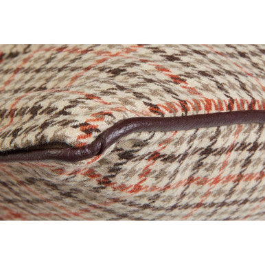Heritage Large Beige Check Cushion - image 3