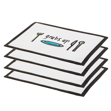 Doodle Set Of Four Grubs Up Placemats