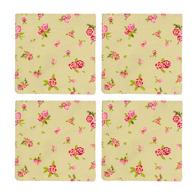 Set Of Four Rose Cottage Coaster - image 1