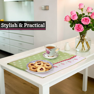 Set Of Four Rose Cottage Placemats