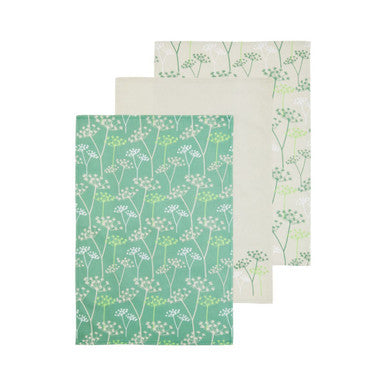 Cow Parsley Set Of Three Tea Towels - image 1