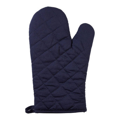 Modern Retro White Blue Single Oven Glove - image 1
