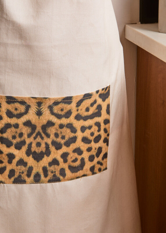 London Leo Leopard Print Apron