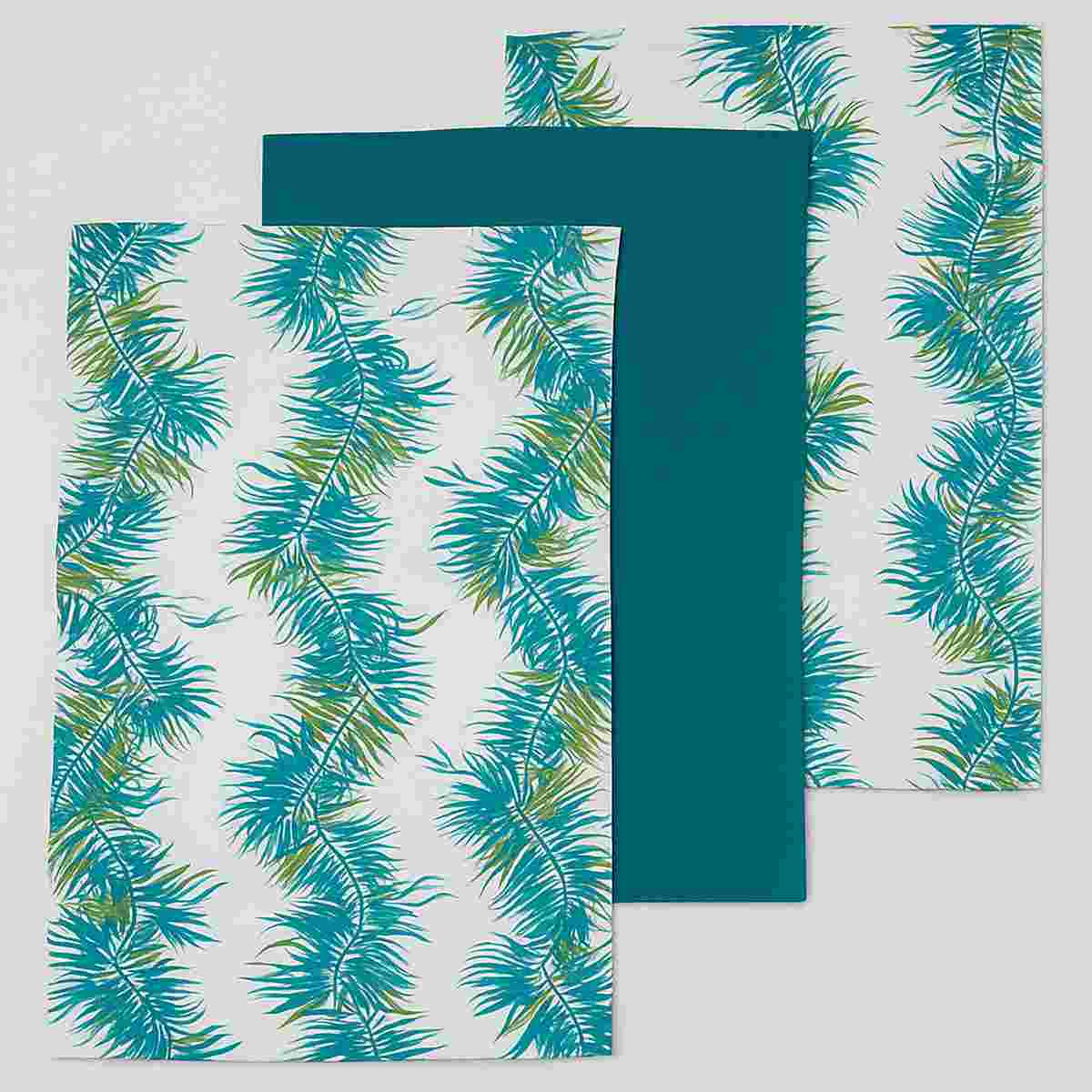 Winter Palm Set Of 3 Tea Towels