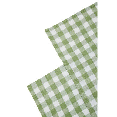 Doro Set Of Three Green And White Tea Towels