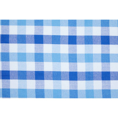 Thread and Loom Blue CheckTablecloth