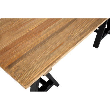 Hampstead Pine Wood And Iron Coffee Table