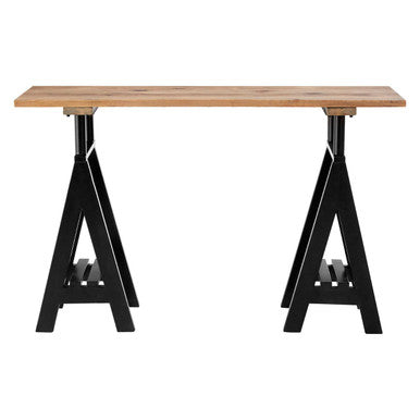 Hampstead Pine Wood And Iron Console Table - image 2