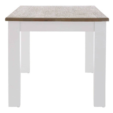 Hampstead Oak Top White Dining Table - Image 5