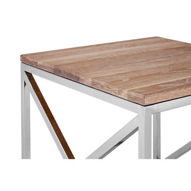 Chiswick Oak Wood Side Table - Image 5