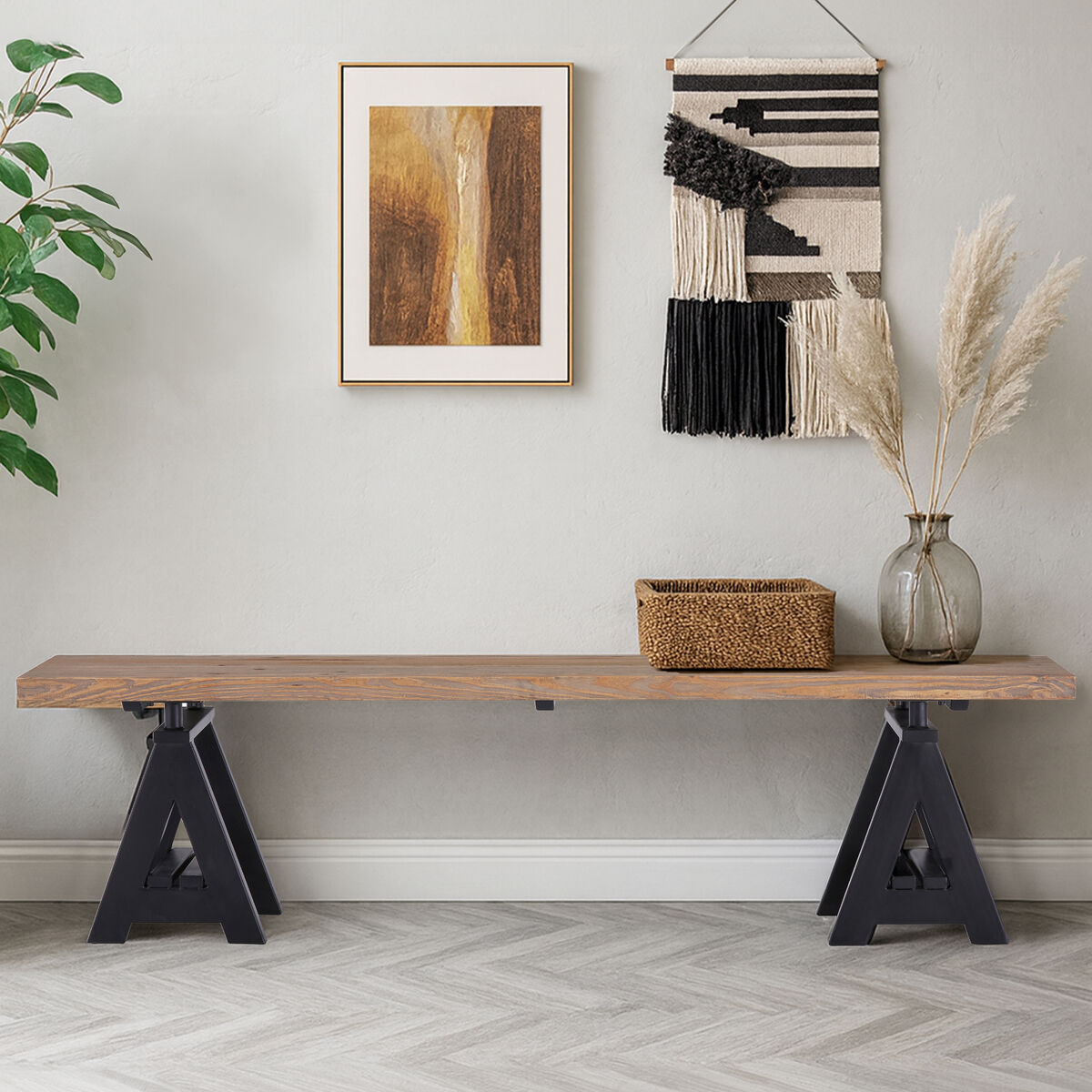 Hampstead Pine Wood Bench