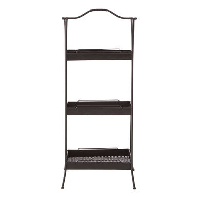 Lexa Black Metal Storage Rack
