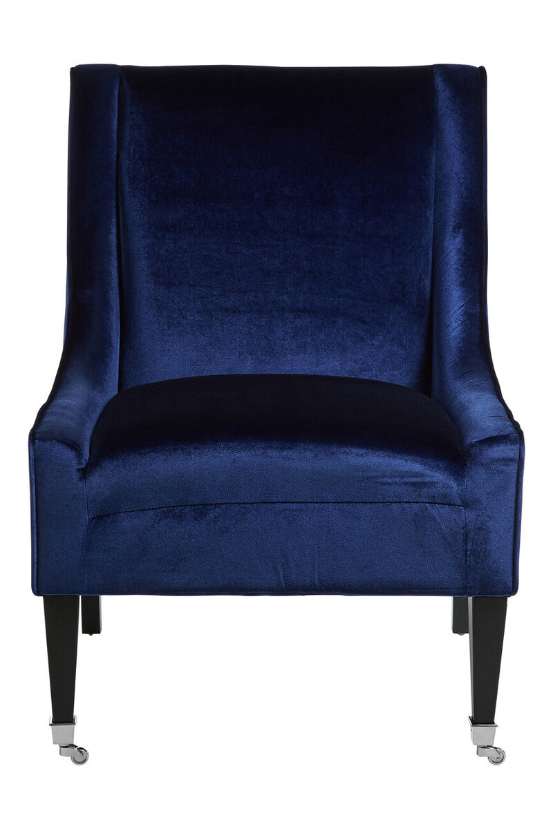 Downton Blue Velvet Chair
