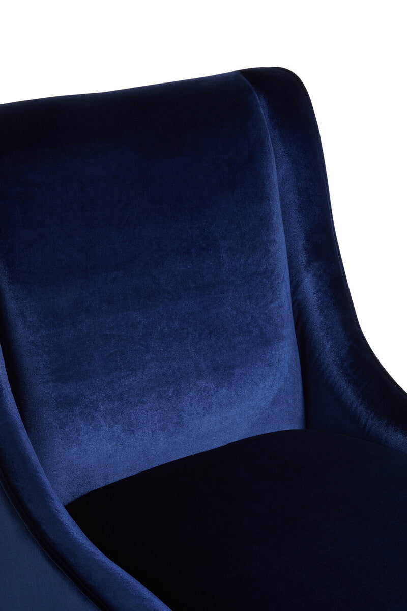Downton Blue Velvet Chair