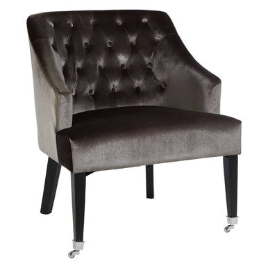 Darwin Grey Velvet Chair