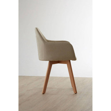 Stockholm Stone Fabric Dining Chair