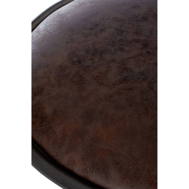 Dalston Mocha Bar Stool With Gunmetal Legs