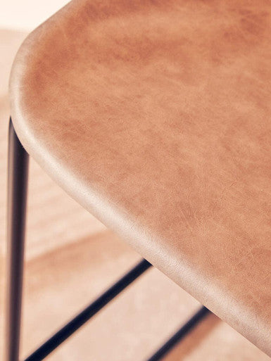 Dalston Ash Bar Stool With Angled Legs